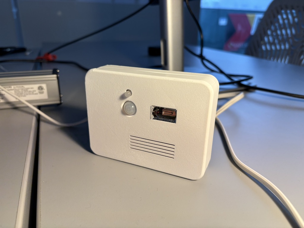 BlazeBlock device enclosure sitting on a desk